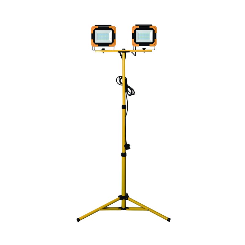 A twin-head tripod-mounted LED floodlight from the Ningbo Symbol range