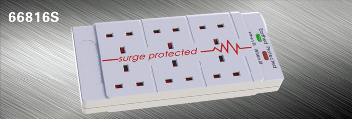 2 GANG UK TYPE EXTENSION SOCKET WITH INDEPENDENT SWITCH AND INDICATOR LIGHT CE ROHS MODEL NO 8312插图2